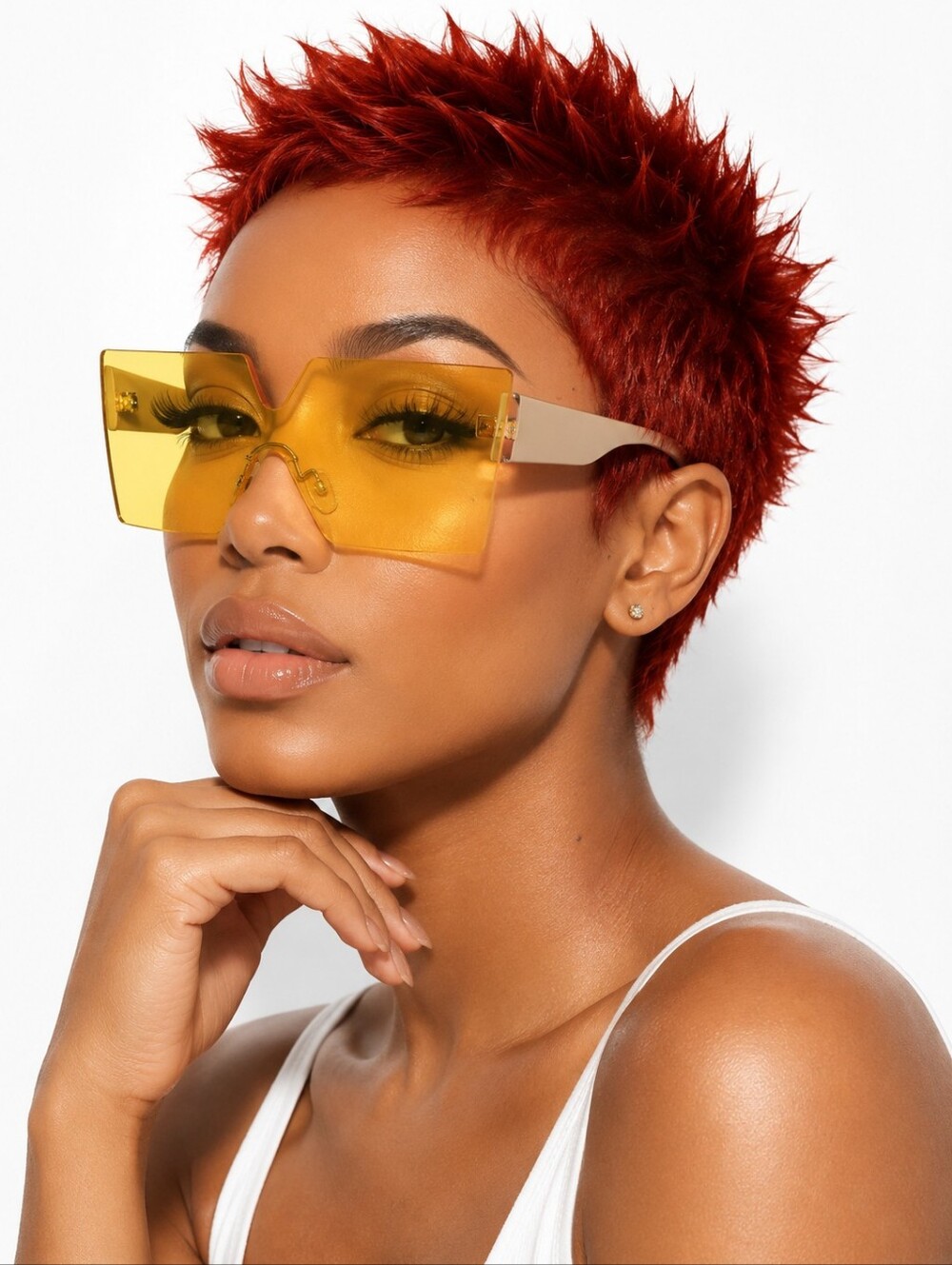 Futuristic Bold Visor Sunglasses